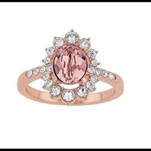 18k Rose Gold Pink Sapphire Flower Ring